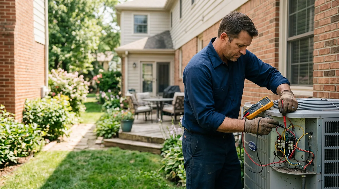 HVAC technician working near Piedmont, WV
